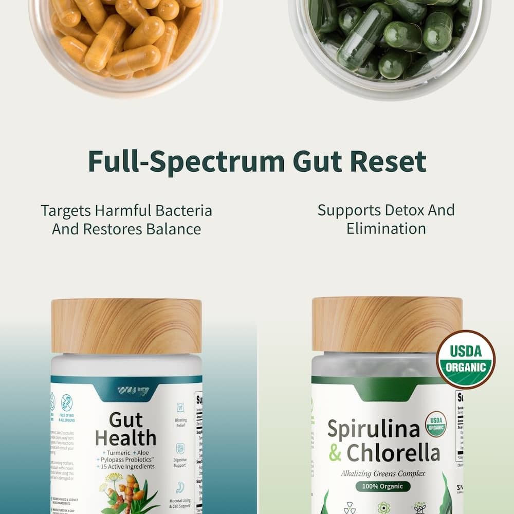 GUT RESET™ | Gut Health + Spirulina & Chlorella